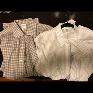 2 Brooks Brothers Dress Shirts Men’s 16.5 (32/33)